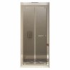 BOX PORTA PIEGHEVOLE INTERNA ED ESTERNA ARES SLIDE 96-104 CROMO CRISTALLO TRASPARENTE  MM. 6 FORTE BL853
