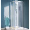 BOX DOCCIA ANGOLARE ELBA CM 58-68X58-68 PROFILO BIANCO PLEX