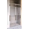 BOX PORTA SALOON GIAVA NICE PROFILO CROMO  CM 67/71 CRISTALLO TRASPARENTE  DA 6MM H.190