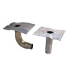 BOCCHETTONE PIOMBO CURVO DM 100 X CM. 35