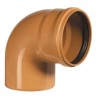 CURVA PER FOGNATURA CON GUARNIZIONE D.200-90°MF ARANCIO