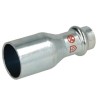 RIDUZIONE RACCORDO PRESSARE  ACCIAIO AL CARBONIO M35 X F22