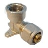GOMITO CON FLANGIA FEMM.1/2X16  MULT. A PRESSARE BASSO APL