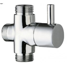 DEVIATORE A 3 VIE DA 1/2 ESTERNO PER DOCCIA M 1/2 X M 3/4