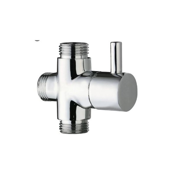 DEVIATORE A 3 VIE DA 1/2 ESTERNO PER DOCCIA M 1/2 X M 3/4