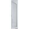BOX PARETE FISSA ALLUMINIO OSSIDATO  ESSENCE FUORI MISURA CM.31,5/34  H. 200 CRISTALLO TRASPARENTE MM.6 CON ATTACCO LATERALE