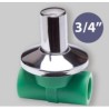 RUBINETTO  INCASSO A VITONE C/CAPPUCCIO D25 PP-R
