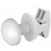 GANCI APPENDIABITO X TERMOARREDO BIANCO TONDO  (COPPIA 2 PZ)