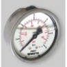 MANOMETRO D.63 - 1/2 DA 0 a 6  BAR INOX CON GLICERINA ATT. POSTERIORE