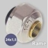 RACCORDO X TUBO RAME NICHELATO ICMA 24 X 14