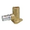 GOMITO CON FLANGIA FEMM.1/2X20 MULT. A PRESSARE APL