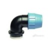 GOMITO FILETTATO F 90 X3 POLIETILENE A STRINGERE