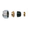 RACCORDO FAR X VALVOLE/COLLETTORI TUBO RAME 16 X 24/19 NICHELATO OPACO