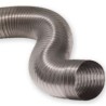 TUBO FLESSIBILE INOX DOPPIA PARETE .100 INTERNO LISCIO AL MT