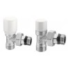 VALVOLA TERMOSTATIZZABILE + DETENTORE + RACCORDINI MULTISTRATO 16 (PZ 2) COL BIANCO R01 KRISTAL CORDIVARI