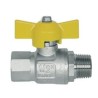 COLLETTORE CON PRESA PRESSIONE VALVOLA SFERA GAS 1 X 3/4 CON 3 USCITE INTERNO CONICO  E CASSETTA PLASTICA
