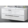 COMPOSIZIONE MARANELLO  DUE CASSETTI PER MARANELLO CM.120 BIANCO LUCIDO