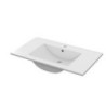 LAVABO INTEGRALE PER KORA CM.80 X 46  VASCA NORMALE  CERAMICA BIANCO