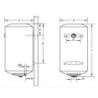 SCALDABAGNO ELETTRICO FERROLI/ISEA SWING PLUS LT 50 VERTICALE FLANGIATO GARANZIA 5 ANNI