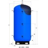 SERBATOIO VETRIFICATO PER  ACQUA REFRIGERATA 2000 LT ELBI AR 2000