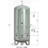 SERBATOIO ZINCATO PER ACQUA FREDDA 2000 LT ELBI ACZ 2000/B