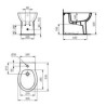 BIDET FILO MURO  BIANCO IDEAL STANDARD QUARZO