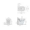 BIDET FILO MURO MEG11  BIANCO GALASSIA