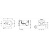 BIDET FORM SQUARE SOSPESO BIANCO ALICE CERAMICA