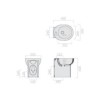 BIDET M2 DA 45  BIANCO GALASSIA  A PAVIMENTO