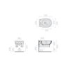 BIDET M2 DA 50 SOSPESO  BIANCO GALASSIA