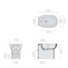 BIDET M2 DA 55  BIANCO GALASSIA  A PAVIMENTO
