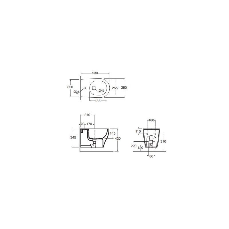 BIDET PURA 55 36 GSI FILOMURO