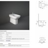 BIDET RAK ORIGIN FILO PARETE BIANCO