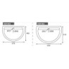 LAVABO BERLIN CM.55 BIANCO