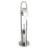 PIANTANA CON PORTA ROTOLO INOX