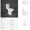 VASO KARLA RAK SCARICO PARETE  MONOBLOCCO BIANCO