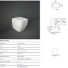 VASO METROPOLITAN RAK SCARICO UNIVERSALE BIANCO