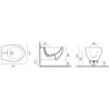 BIDET SOSPESO  NEW LIGHT 52 BIANCO