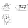 BIDET SOSPESO CONNECT IDEAL STANDARD  FIX NASCOSTI