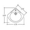 LAVABO ANGOLO LISBONA 47X40