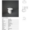 VASO RAK ORIENT SCARICO PARETE BIANCO