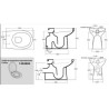 VASO BIDET CON EROGATORE  SCARICO PAVIMENTO ALICE CERAMICA