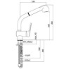MISCELATORE LAVELLO DOCCIA ESTRAIBILE NETTUNO PAFFONI CROMO NT185CR