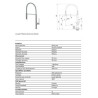 MISCELATORE LAVELLO LOUNGE PROFESSIONALE DOCCIA ESTRAIBILE 115.0197.375 ACCIAIO OPTICAL FRANKE