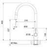 MISCELATORE LAVELLO AMBIENT 115.0373.949 BIANCO CROMO FRANKE