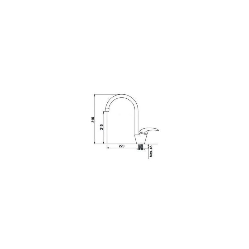 MISCELATORE LAVELLO PLATINO 115.0029.589 GRAFITE FRANKE