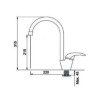 MISCELATORE LAVELLO PLATINO 115.0029.589 GRAFITE FRANKE
