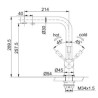 MISCELATORE ATLAS CLEAR  LAVELLO A TRE VIE ACCIAIO INOX 120.0179.978 INOX SATINATO FRANKE