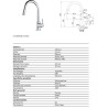 MISCELATORE LAVELLO LINA DOCCIA EST. 115.0626.051 CROMO  FRANKE