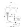 MISCELATORE LAVABO NETTUNO DUE 1 1/4 PAFFONI CROMO